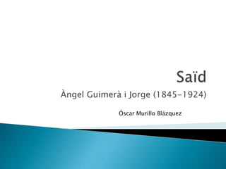 Àngel Guimerà i Jorge (1845-1924)
Óscar Murillo Blázquez
 