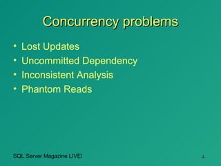 Lost Update Concurrency Problem In Sql Server – WPFQTM