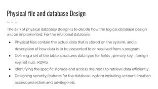 Comprehensive Guide to Database and System Design Principles | PDF