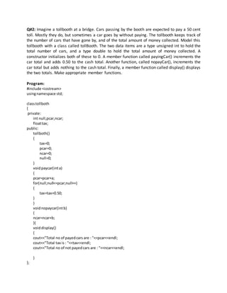 OOP program questions with answers | PDF