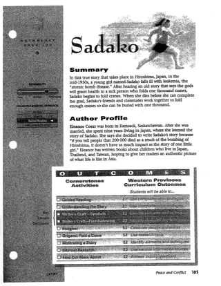 Sadako teacher resource