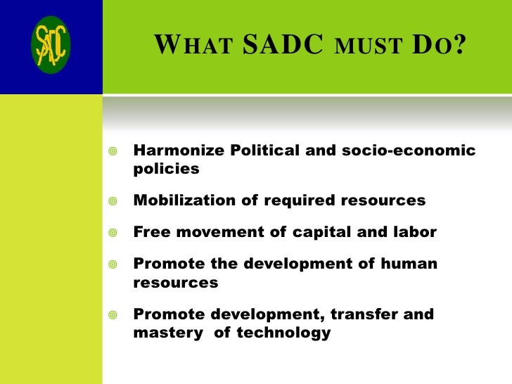 sadc economic development Regional economic integration in sadc: progress, prospects and statistical issues for monetary union mshiyeni belle 1 1 introduction the creation of a monetary union by 2018 in the. sadc economic development Regional economic integration in sadc: progress, prospects and statistical issues for monetary union mshiyeni belle 1 1 introduction the creation of a monetary union by 2018 in the.