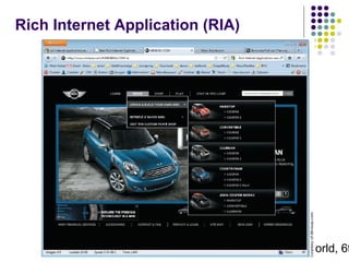 Rich Internet Application (RIA)

Systems Analysis and Design in a Changing World, 6t
39

 