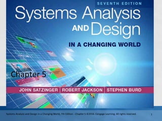 Chapter 5
Systems Analysis and Design in a Changing World, 7th Edition - Chapter 5 ©2016. Cengage Learning. All rights reserved. 1
 