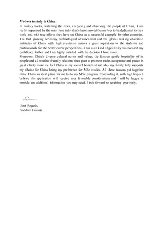 30+ Business Cover Letter For China Visa