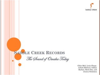 Saddle Creek Rebranded
