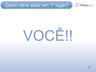 Quem deve estar em 1º lugar? VOCÊ!! 