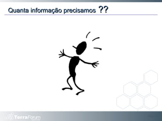 Slide  Quanta informação precisamos  ?? 