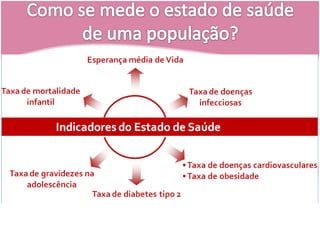 Como se mede o estado de saúde de uma população?