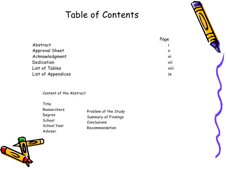 sad format dedication page format
