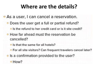 Where are the details?
 