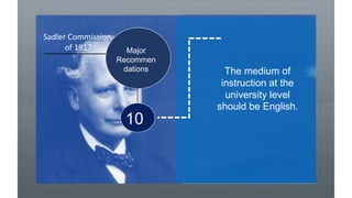Sadler Commission Report (Calcutta University Commission Report) | PDF