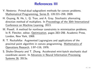 Stochastic Alternating Direction Method of Multipliers | PDF