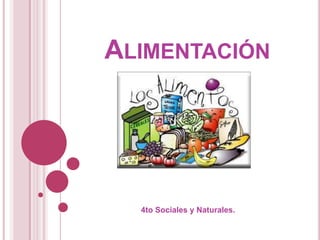 ALIMENTACIÓN

4to Sociales y Naturales.

 