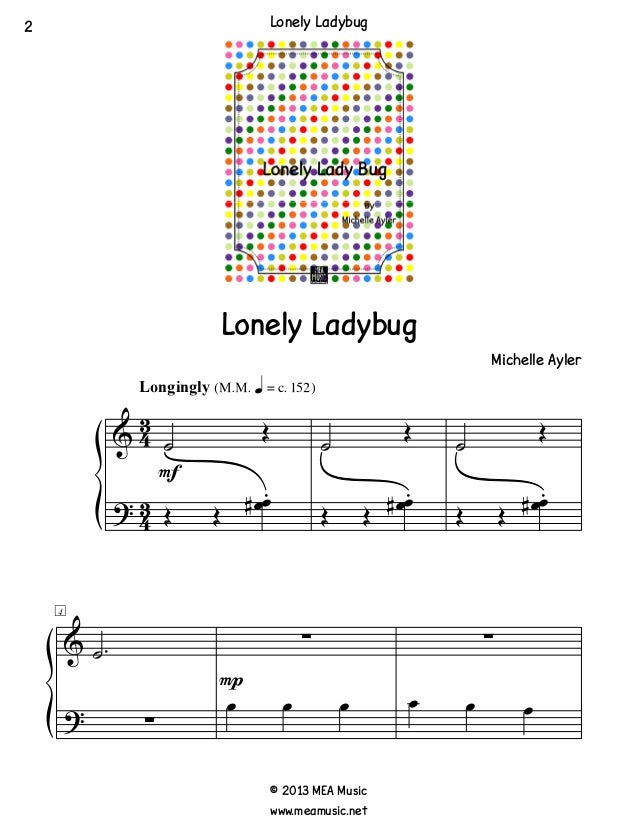 Sad piano sheet music sampler