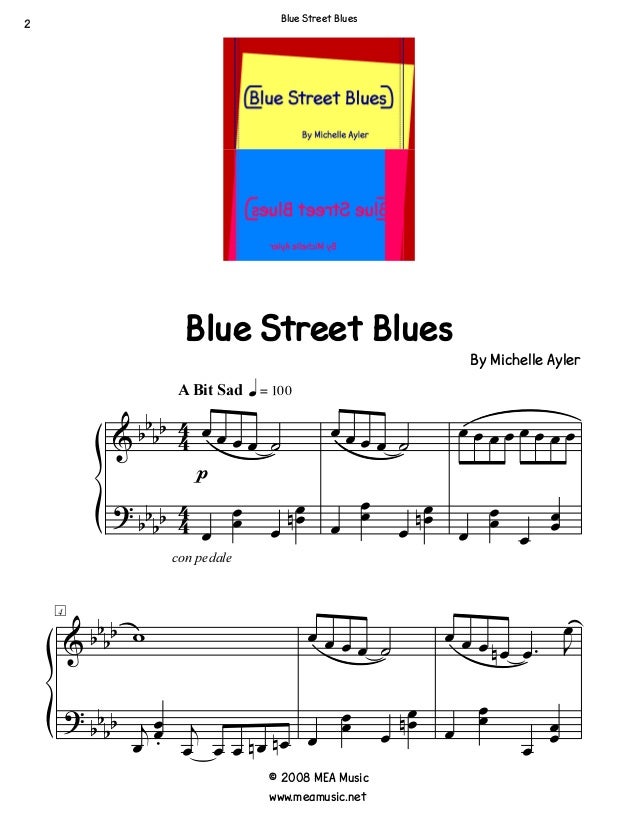 Sad piano sheet music sampler