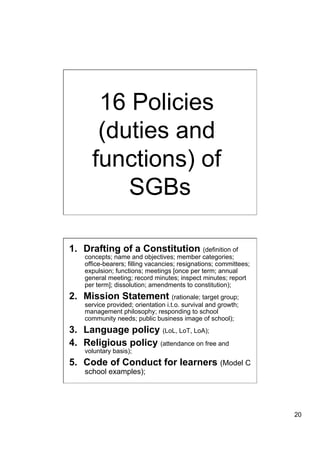 SADTU Gauteng Education Conference - IM&G | PDF