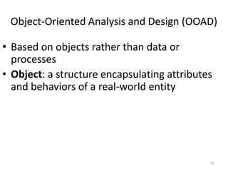Structured Vs, Object Oriented Analysis and Design | PPT