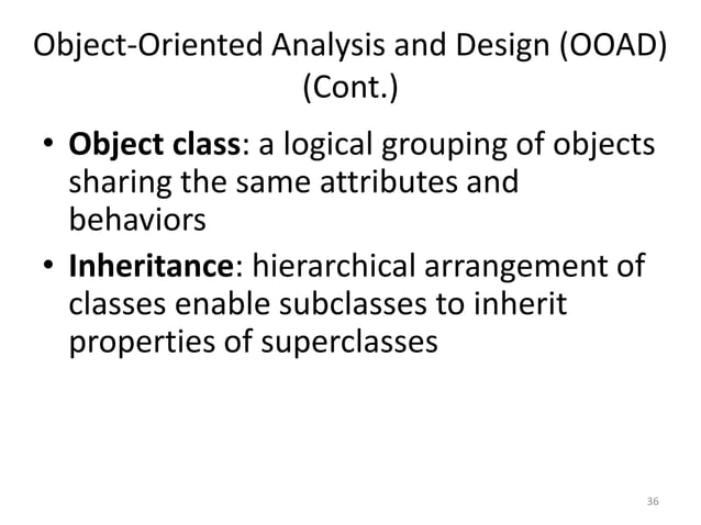 Structured Vs, Object Oriented Analysis and Design