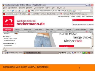 Screenshot von einem EeePC, 800x480px 