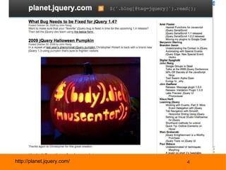 http://planet.jquery.com/ 