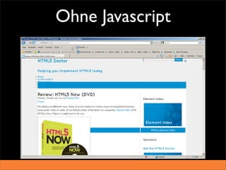 Ohne Javascript
 