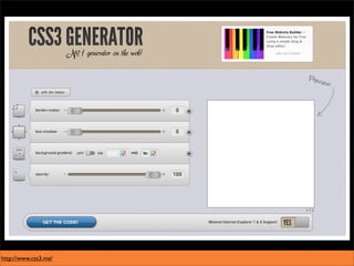http://www.css3.me/
 
