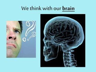 We think with ourbrain
 