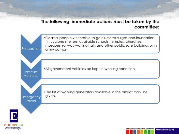 Action Plan for Cyclone Disaster Management