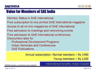 International benefits; Indian Coasts!
Date: 01-01-10                                    Slide no: 5
 