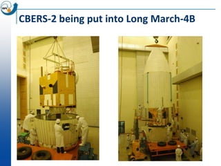 CBERS-2 being put into Long March-4B
 
