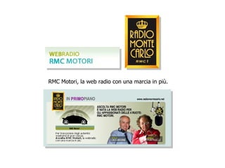 RMC Motori, la web radio con una marcia in più.  
