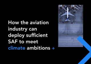 Sustainable aviation fuels: A new route to net zero for the aviation ...