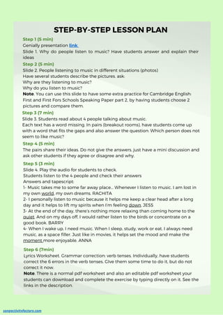 How To Engage English Language Students With Songs? Try Harry Styles! | PDF