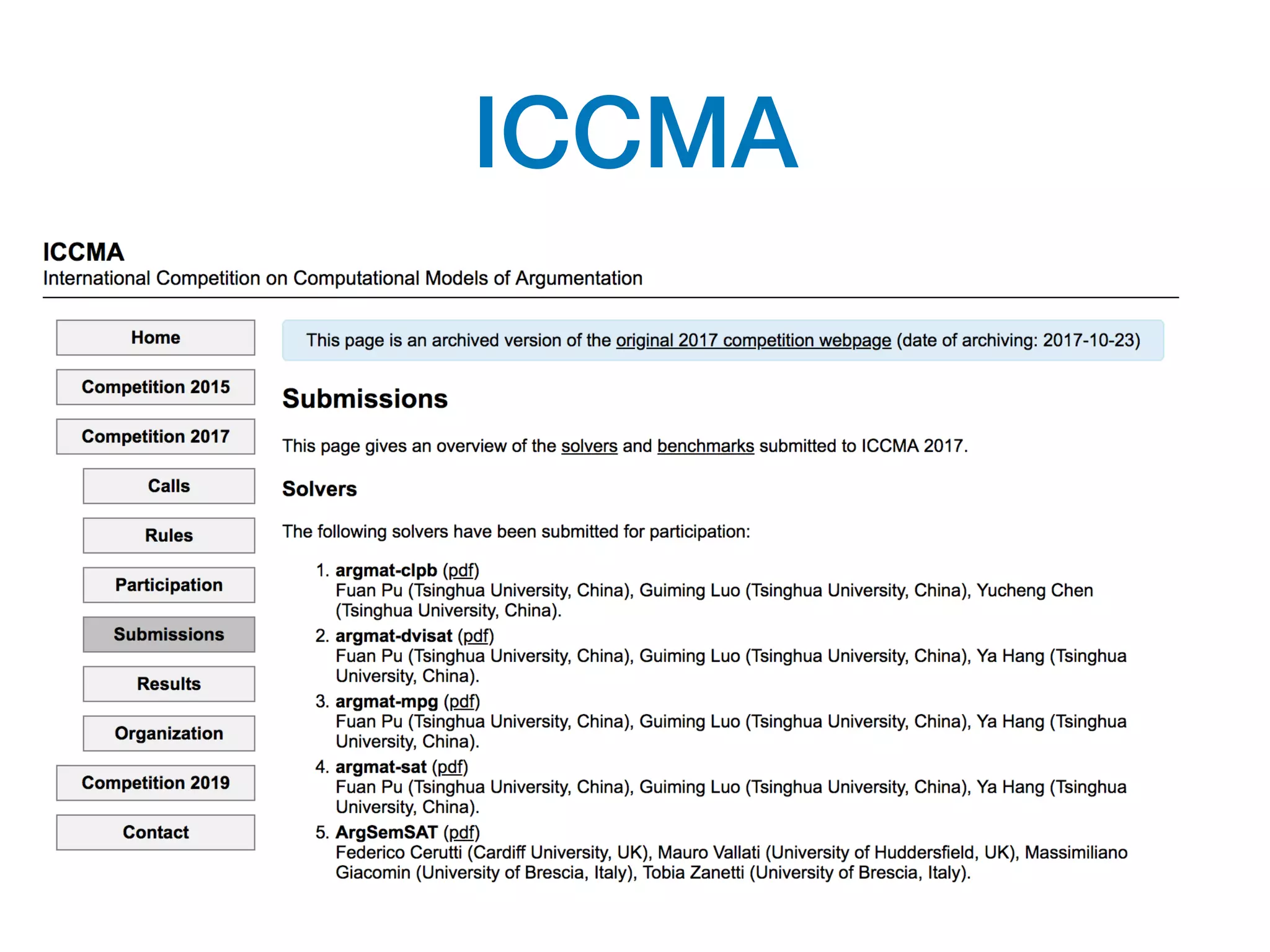 ICCMA
 