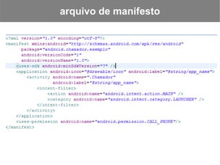 arquivo de manifesto
 