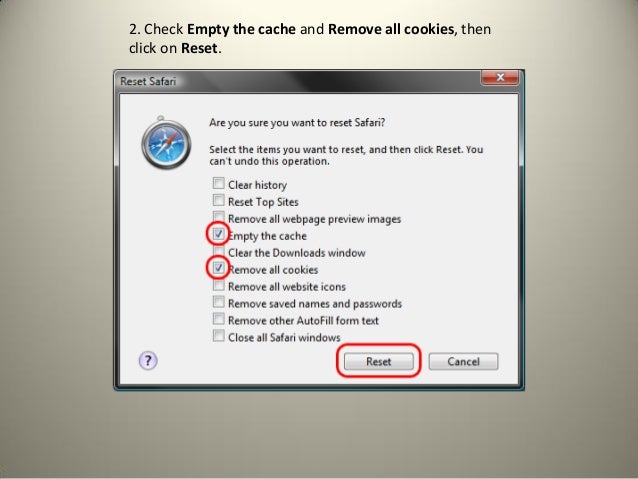 safari clear cookies and cache