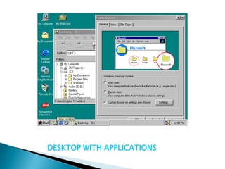 DESKTOP WITH APPLICATIONS

 