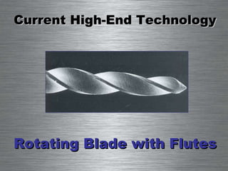 Current High-End Technology Rotating Blade with Flutes 