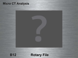 Micro CT Analysis B12  Rotary File 