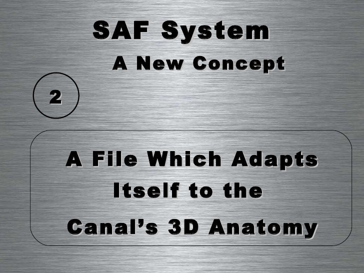 SelfAdjusting File SAF