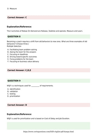 SAFe-Agilist Exam