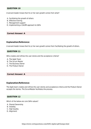 SAFe-Agilist Online Tests