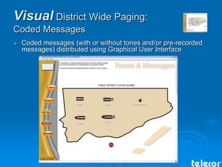 Safe Inc. Telecor District Wide Paging Systems For Schools | PPTX
