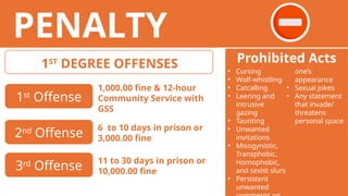Comprehensive Guide to the Safe Spaces Act (RA 11313) on Sexual ...