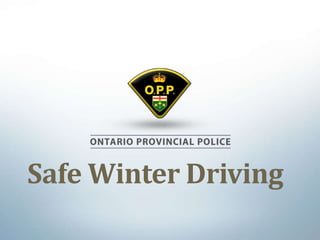 Safe Winter Driving
 
