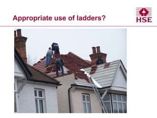 Appropriate use of ladders?
 