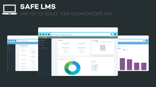 SAFE Aim to reduce your organization’s risk
SAFE LMS
http://yoursite.comhttps://www.safelms.com
https://www.safelms.com/my/
 