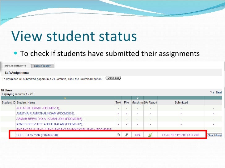 Safe assign score picture