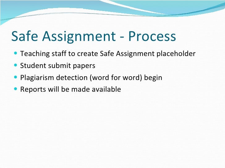 safe assignment program